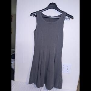 Forever 21 Gray Sleeveless Dress - Flared Casual Wear Women's Small